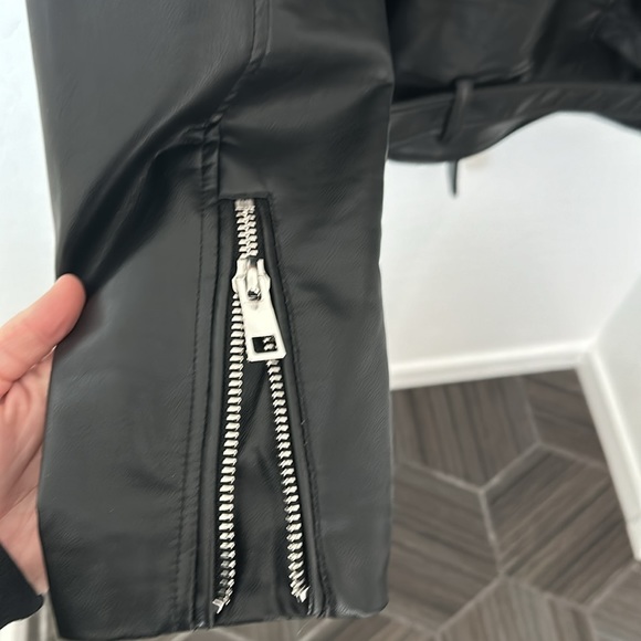 NWT Zara faux leather jacket size M - Picture 4 of 6
